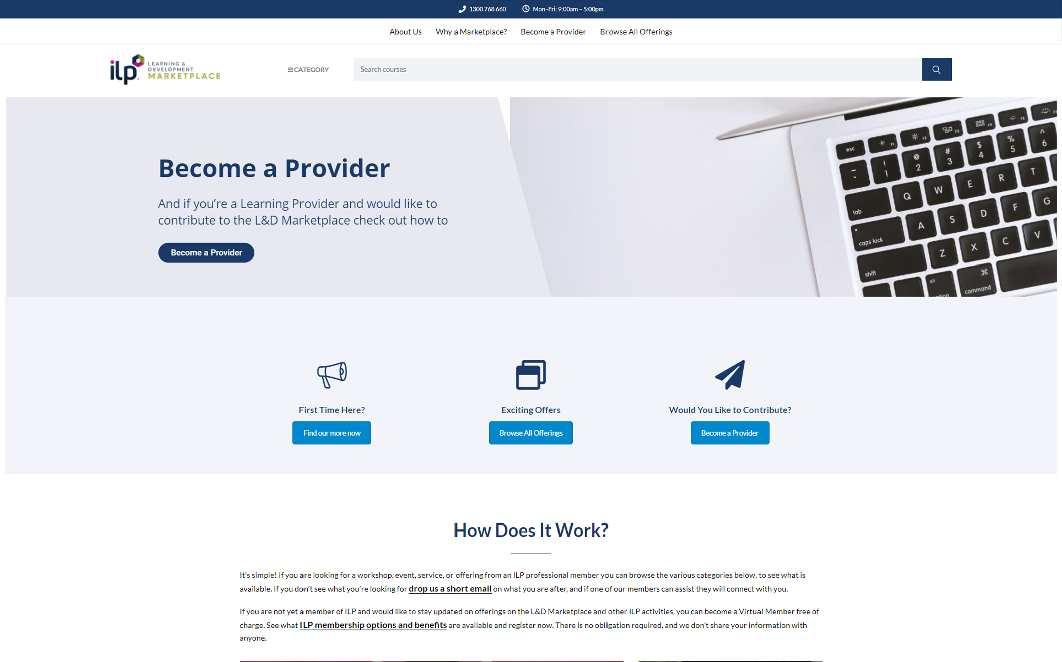 ILP Learning & Development MARKETPLACE