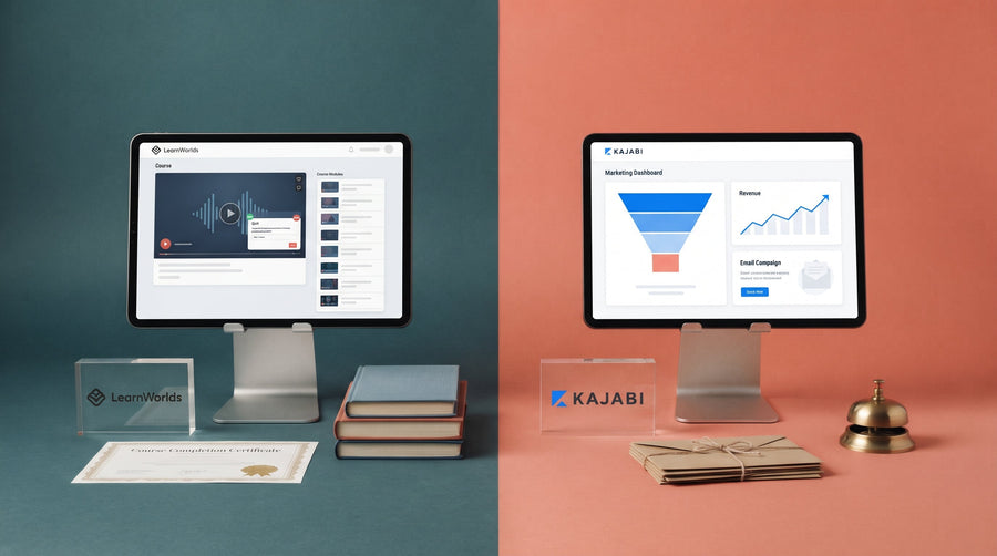 Kajabi vs LearnWorlds: A Comprehensive Comparison for 2025