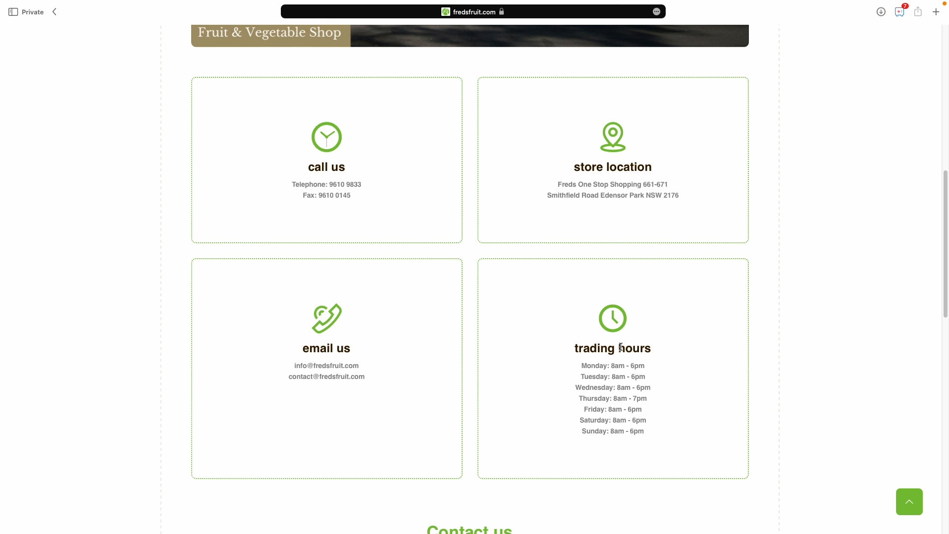 Contact Page