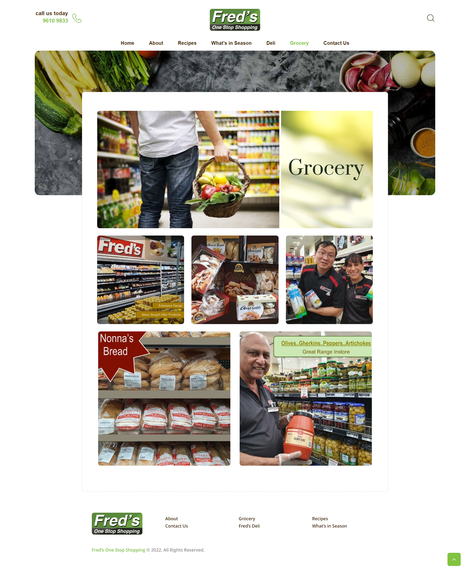 Grocery Page